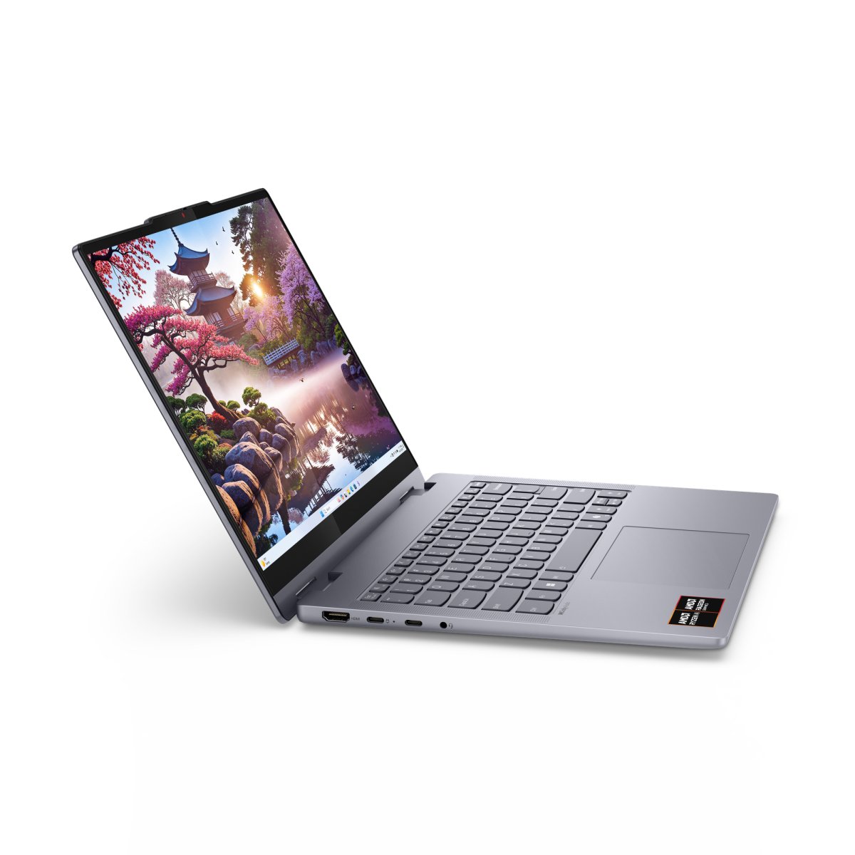 Lenovo IdeaPad 5 2-in-1 14AKP10 Copilot+ PC AMD Ryzen™ AI 5 340 Hybrid (2-in-1) 35.6 cm (14") Touchscreen WUXGA 16 GB LPDDR5x-SDRAM 512 GB SSD Wi-Fi 7 (802.11be) Windows 11 Home English Grey - Image 13