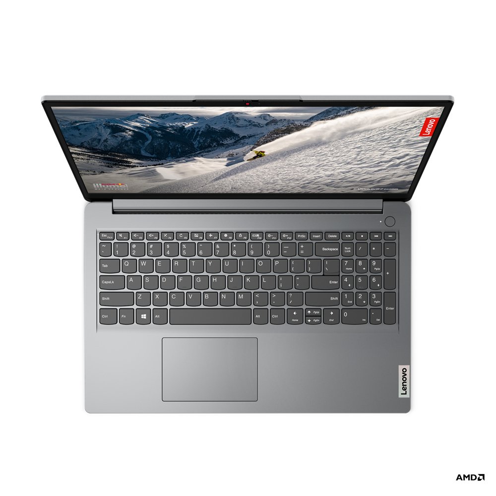 Lenovo IdeaPad 1 15AMN7 AMD Ryzen™ 3 7320U Laptop 39.6 cm (15.6") Full HD 4 GB LPDDR5-SDRAM 128 GB SSD Wi-Fi 6 (802.11ax) Windows 11 Home in S mode UK English Grey