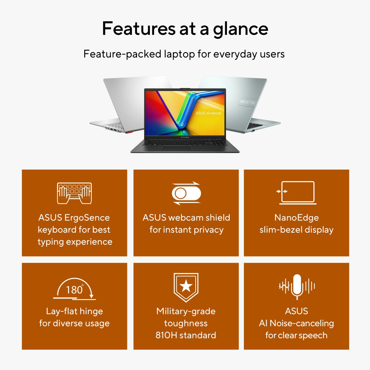 ASUS Vivobook Go 15 E1504FA-BQ2077W AMD Ryzen™ 3 7320U Laptop 39.6 cm (15.6") Full HD 8 GB LPDDR5-SDRAM 512 GB SSD Wi-Fi 6E (802.11ax) Windows 11 Home Silver - Image 18