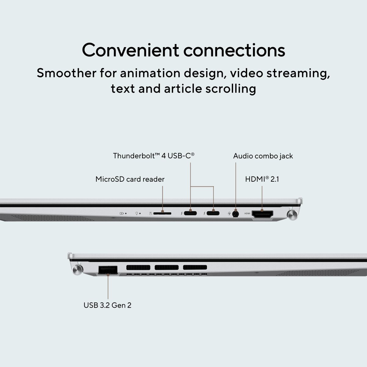 ASUS Zenbook 14 OLED UX3402VA-KN114W Intel® Core™ i5 i5-1340P Laptop 35.6 cm (14") Touchscreen 2.8K 16 GB LPDDR5-SDRAM 512 GB SSD Wi-Fi 6E (802.11ax) Windows 11 Home Blue - Image 14