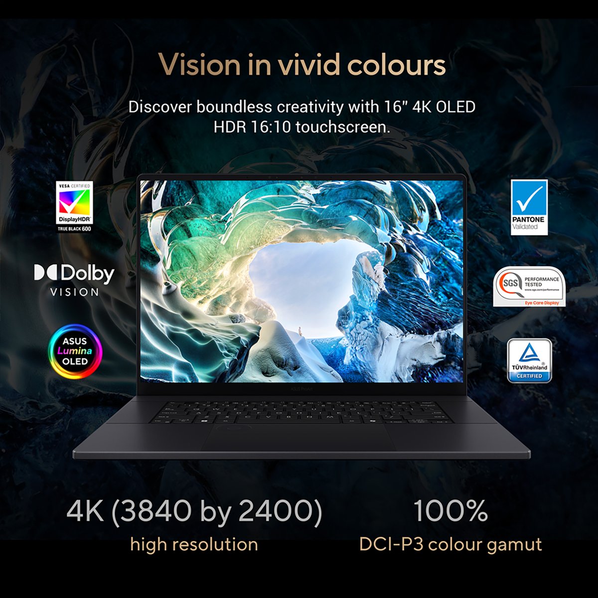 ASUS ProArt P16 H7606WI-ME025W AMD Ryzen AI 9 HX 370 Laptop 40.6 cm (16") Touchscreen WQUXGA 32 GB LPDDR5x-SDRAM 1 TB SSD NVIDIA GeForce RTX 4070 Wi-Fi 7 (802.11be) Windows 11 Home Black - Image 17