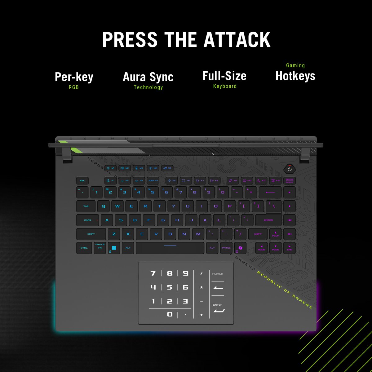 ASUS ROG Strix G16 G614PM-RV007W AMD Ryzen™ 9 8940HX Laptop 40.6 cm (16") WUXGA 16 GB DDR5-SDRAM 1 TB SSD NVIDIA GeForce RTX 5060 Wi-Fi 6E (802.11ax) Windows 11 Home Black, Grey - Image 18