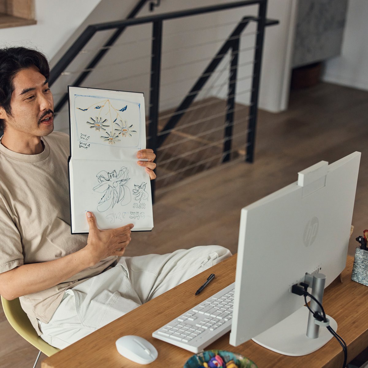 HP All-in-One 24-cr0003na AMD Ryzen™ 5 7520U 60.5 cm (23.8") 1920 x 1080 pixels All-in-One PC 8 GB LPDDR5-SDRAM 512 GB SSD Windows 11 Home Wi-Fi 6 (802.11ax) White - Image 17