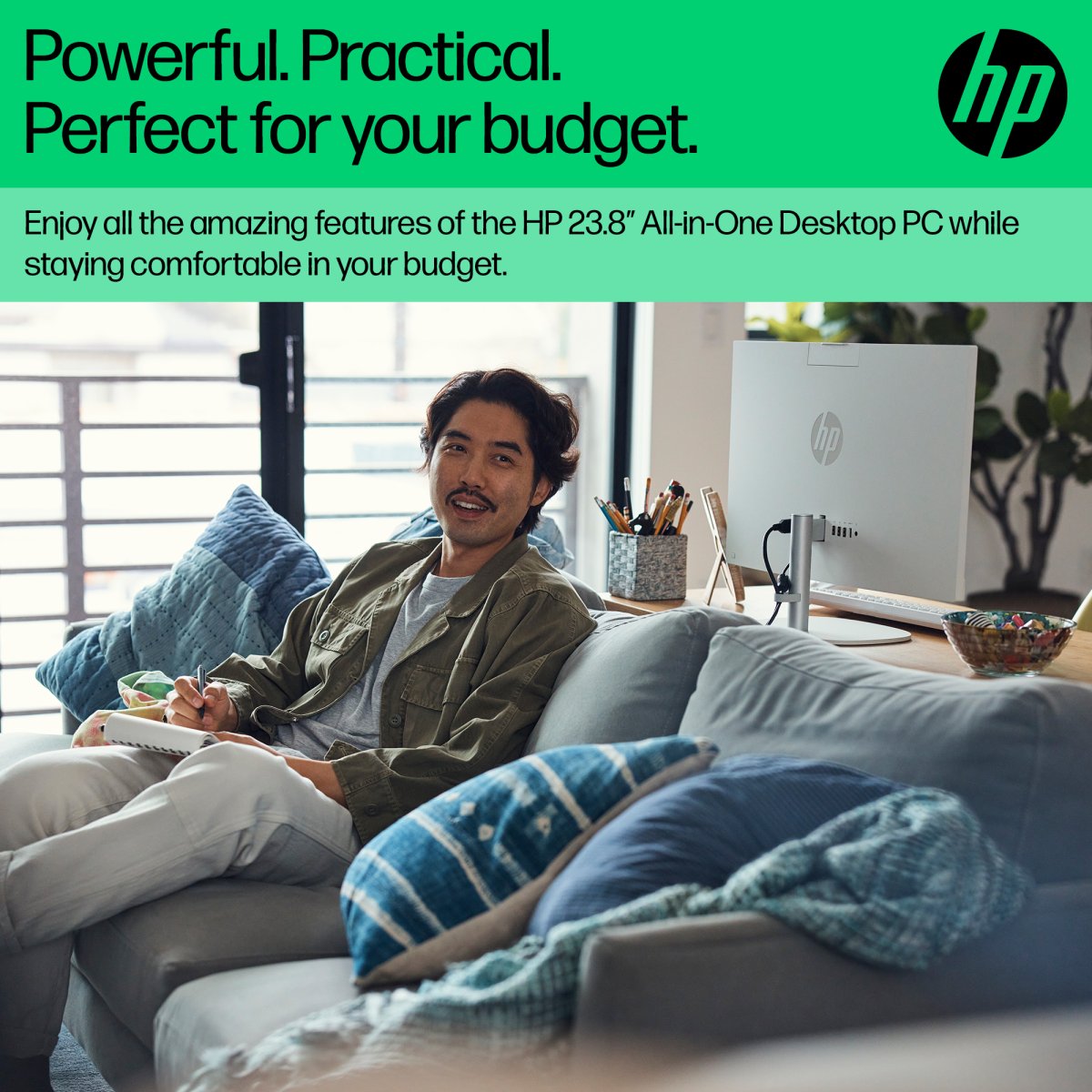 HP 24 -cr0063na PC Intel® Core™ i3 i3-N300 60.5 cm (23.8") 1920 x 1080 pixels All-in-One PC 8 GB DDR4-SDRAM 256 GB SSD Windows 11 Home Wi-Fi 6 (802.11ax) White - Image 12