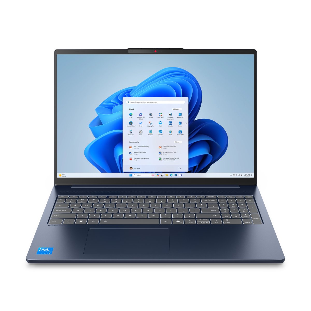 Lenovo IdeaPad Slim 5 16IRH10 Intel® Core™ i5 i5-13420H Laptop 40.6 cm (16") WUXGA 24 GB DDR5-SDRAM 512 GB SSD Wi-Fi 7 (802.11be) Windows 11 Home English Blue