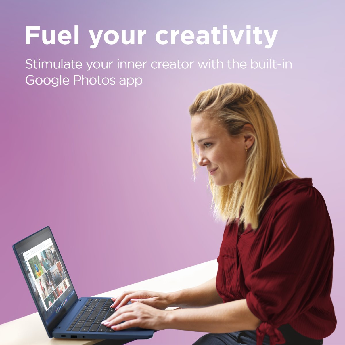 Lenovo IdeaPad Slim 3 Chrome 14M868 MediaTek Kompanio 520 Chromebook 14" Full HD 8 GB LPDDR4x-SDRAM 128 GB eMMC Wi-Fi 6 (802.11ax) ChromeOS UK English Blue - Image 5
