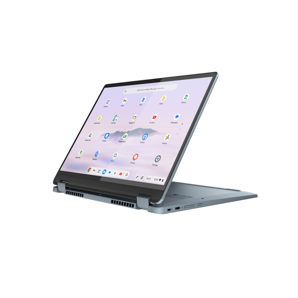 Lenovo IdeaPad Flex 5 Chrome 14IAU7 (Plus) Intel® Core™ i3 i3-1315U Chromebook 35.6 cm (14") Touchscreen WUXGA 8 GB LPDDR4x-SDRAM 256 GB SSD Wi-Fi 6E (802.11ax) ChromeOS UK English Blue - Image 5