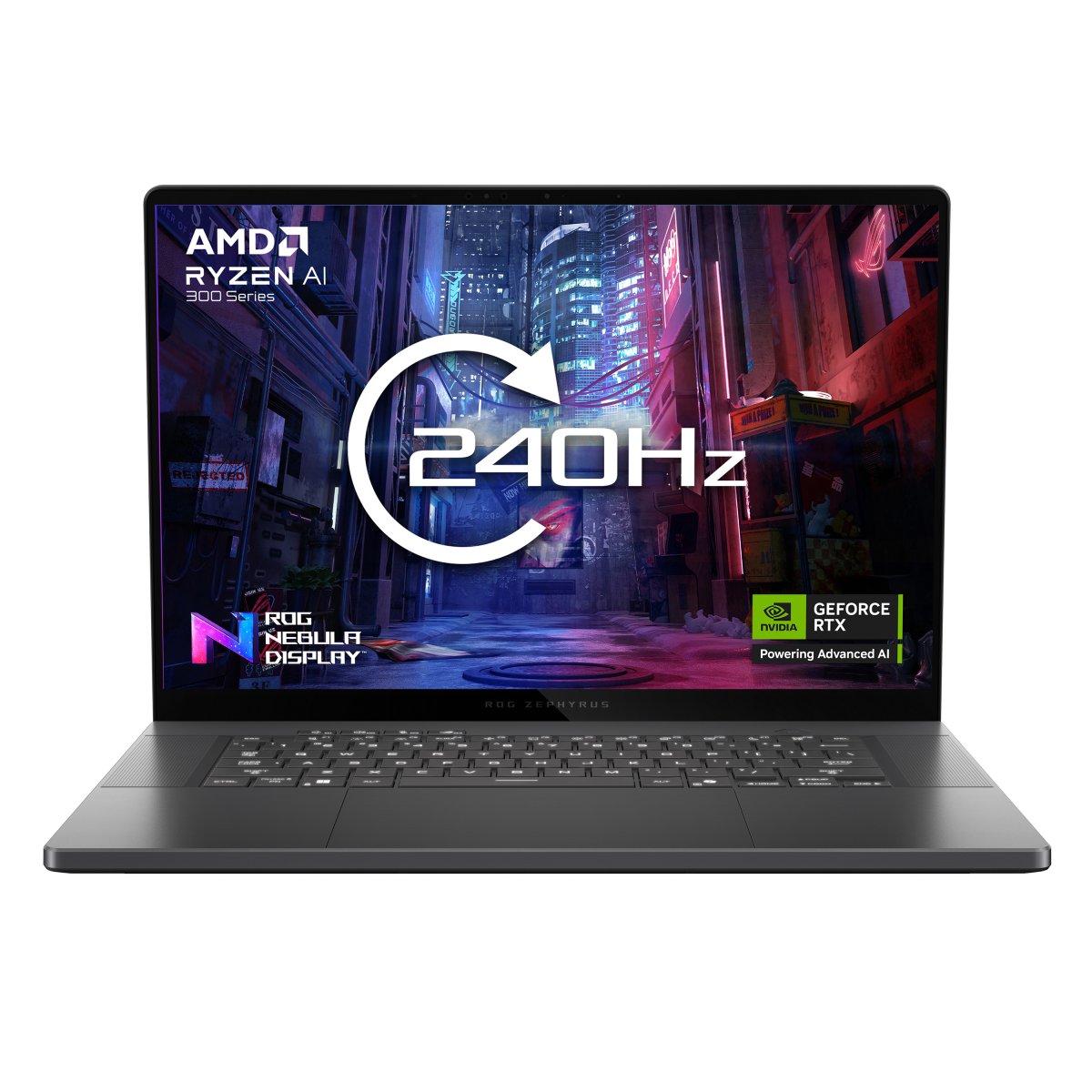 ASUS ROG Zephyrus G16 GA605KH-QR017W Copilot+ PC AMD Ryzen™ AI 7 350 Laptop 40.6 cm (16") 2.5K 32 GB LPDDR5x-SDRAM 1 TB SSD NVIDIA® GeForce RTX™ 5050 Wi-Fi 7 (802.11be) Windows 11 Home Grey