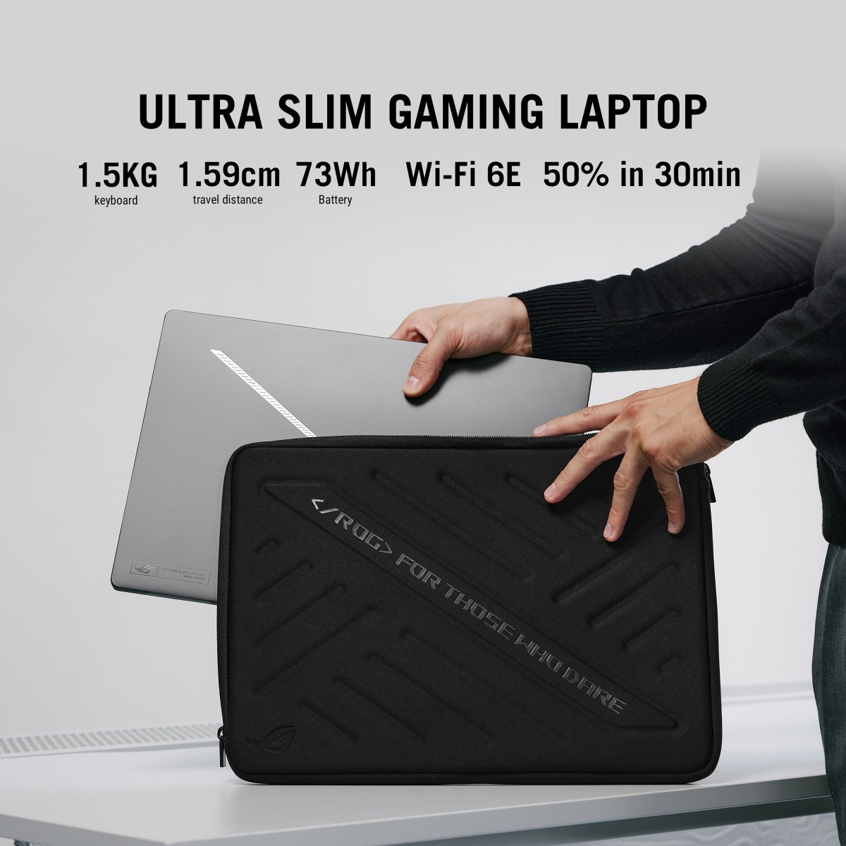 ASUS ROG Zephyrus G14 GA403UI-QS060W AMD Ryzen™ 9 8945HS Laptop 35.6 cm (14") WQXGA 32 GB LPDDR5x-SDRAM 1 TB SSD NVIDIA GeForce RTX 4070 Wi-Fi 6E (802.11ax) Windows 11 Home Black, Grey - Image 7