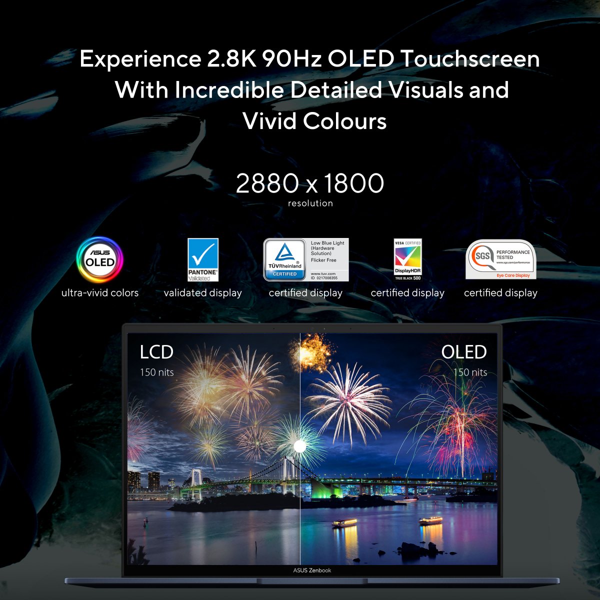 ASUS Zenbook 14 OLED UX3402VA-KN521W Intel® Core™ i9 i9-13900H Laptop 35.6 cm (14") Touchscreen 2.8K 16 GB LPDDR5-SDRAM 1 TB SSD Wi-Fi 6E (802.11ax) Windows 11 Home Silver - Image 8