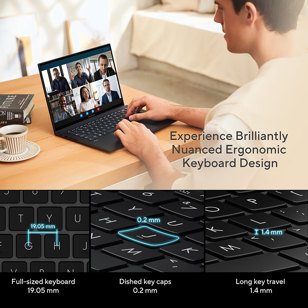 ASUS Zenbook 14 OLED UX3402VA-KN521W Intel® Core™ i9 i9-13900H Laptop 35.6 cm (14") Touchscreen 2.8K 16 GB LPDDR5-SDRAM 1 TB SSD Wi-Fi 6E (802.11ax) Windows 11 Home Silver - Image 10