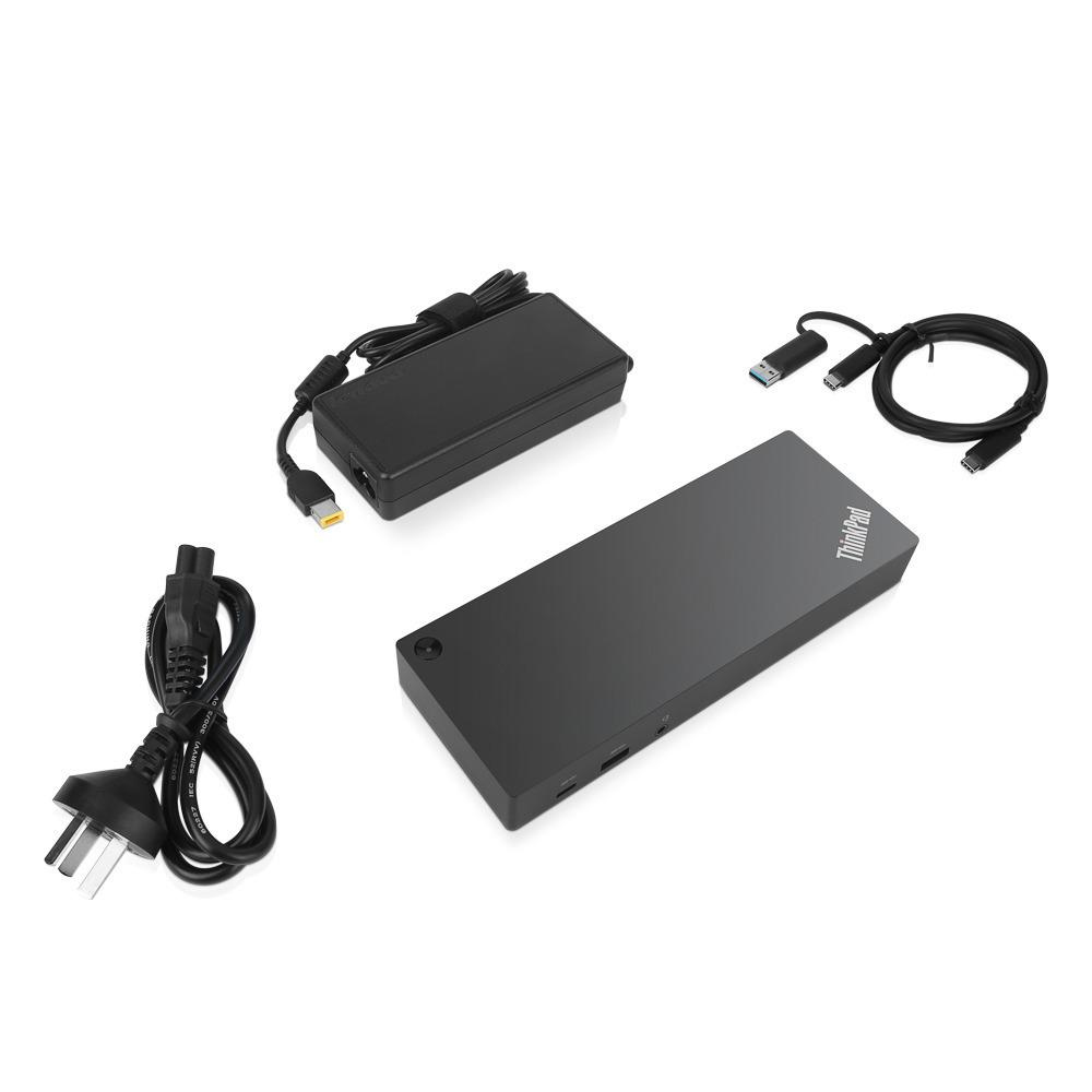 Lenovo 40AF0135UK laptop dock/port replicator Wired USB 3.2 Gen 1 (3.1 Gen 1) Type-C Black - Image 5