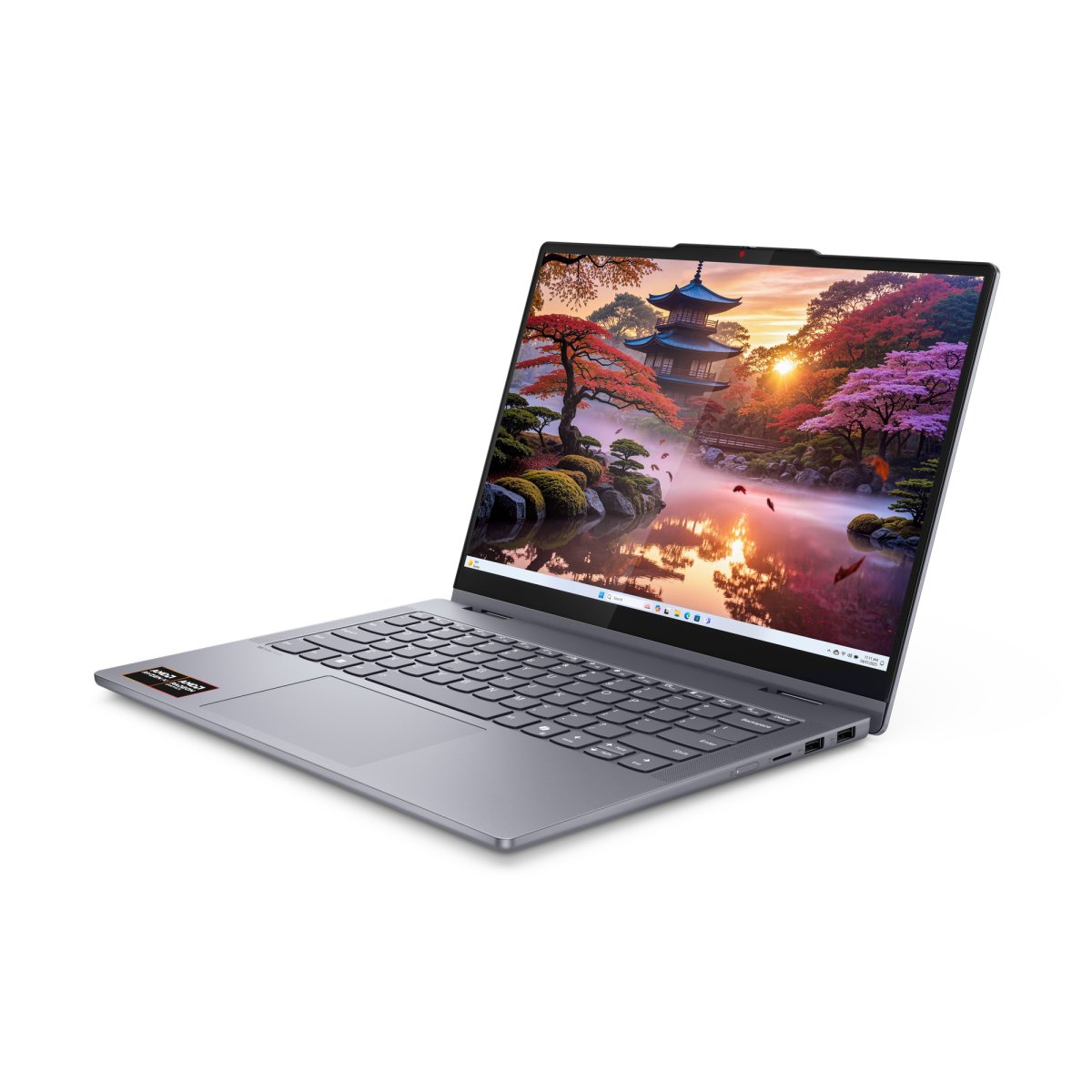 Lenovo IdeaPad 5 2-in-1 14AKP10 Copilot+ PC AMD Ryzen™ AI 5 340 Hybrid (2-in-1) 35.6 cm (14") Touchscreen WUXGA 16 GB LPDDR5x-SDRAM 512 GB SSD Wi-Fi 7 (802.11be) Windows 11 Home English Grey - Image 5