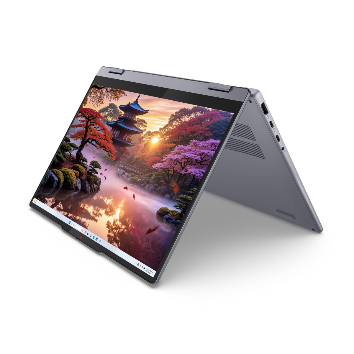 Lenovo IdeaPad 5 2-in-1 14AKP10 Copilot+ PC AMD Ryzen™ AI 5 340 Hybrid (2-in-1) 35.6 cm (14") Touchscreen WUXGA 16 GB LPDDR5x-SDRAM 512 GB SSD Wi-Fi 7 (802.11be) Windows 11 Home English Grey - Image 8