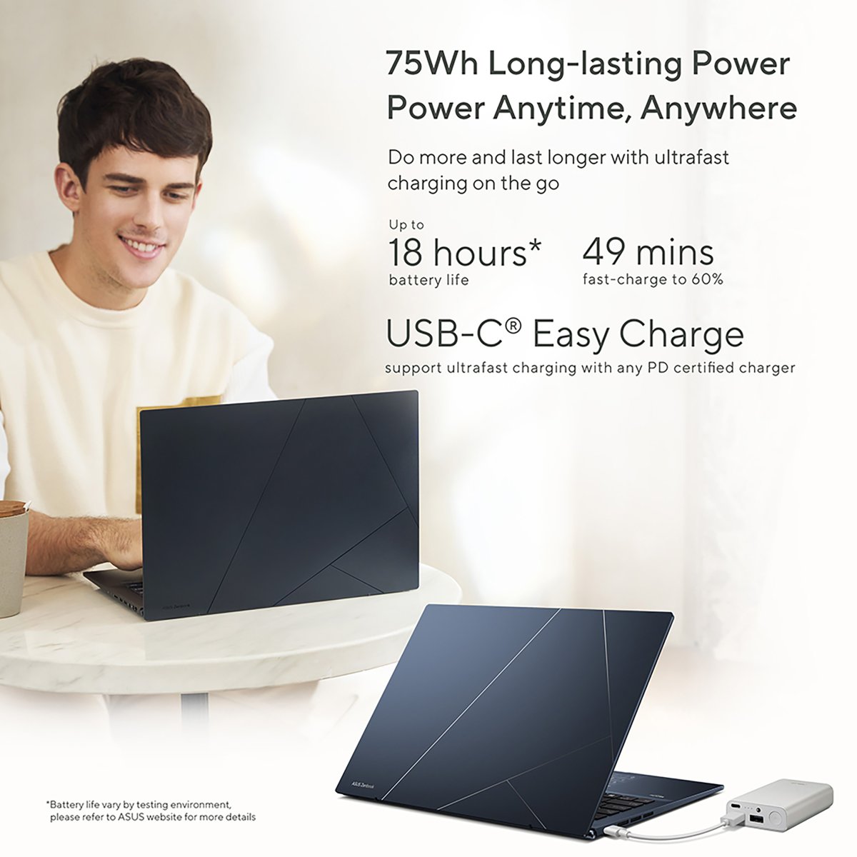 ASUS Zenbook 14 OLED UX3402VA-KN521W Intel® Core™ i9 i9-13900H Laptop 35.6 cm (14") Touchscreen 2.8K 16 GB LPDDR5-SDRAM 1 TB SSD Wi-Fi 6E (802.11ax) Windows 11 Home Silver - Image 9