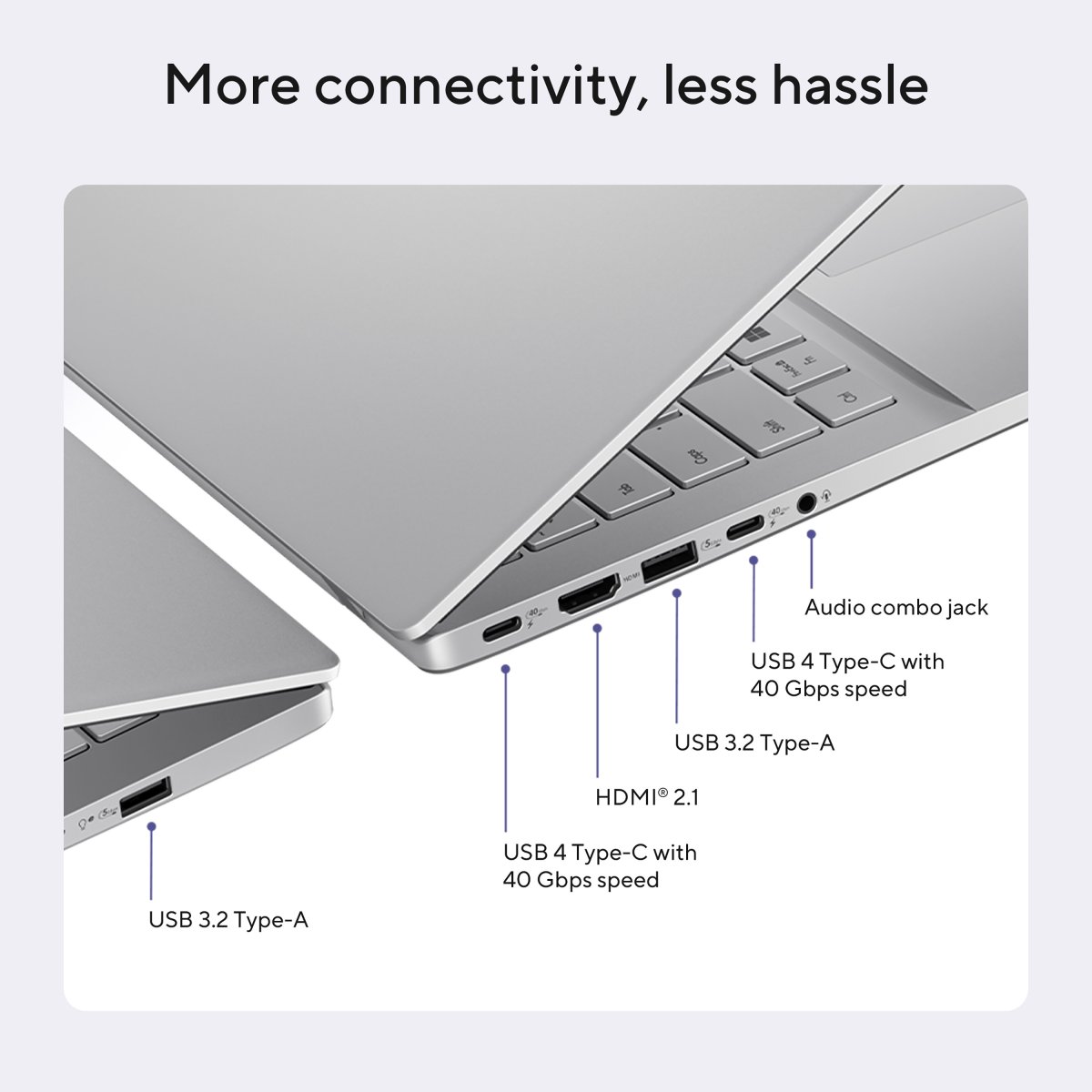 ASUS Vivobook S16 S3607QA-PL004W Copilot+ PC Snapdragon X1-26-100 Laptop 40.6 cm (16") WUXGA 16 GB LPDDR5x-SDRAM 512 GB SSD Wi-Fi 6E (802.11ax) Windows 11 Home Silver - Image 10
