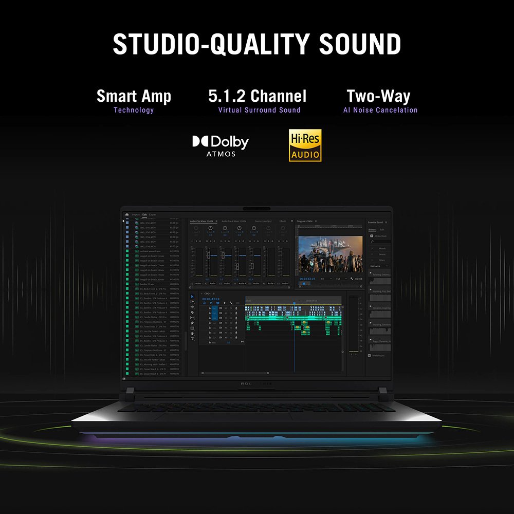 ASUS ROG Strix G16 G615LW-S5008W Intel Core Ultra 9 275HX Laptop 40.6 cm (16") WQXGA 32 GB DDR5-SDRAM 2 TB SSD NVIDIA GeForce RTX 5080 Wi-Fi 7 (802.11be) Windows 11 Home Black, Grey - Image 11