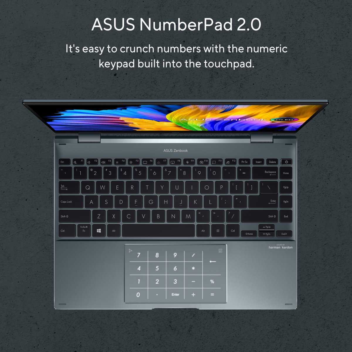 ASUS Zenbook 14 Flip OLED UP5401ZA-KN056W Intel® Core™ i5 i5-12500H Hybrid (2-in-1) 35.6 cm (14") Touchscreen 2.8K 16 GB LPDDR5-SDRAM 512 GB SSD Wi-Fi 6E (802.11ax) Windows 11 Home Grey - Image 17