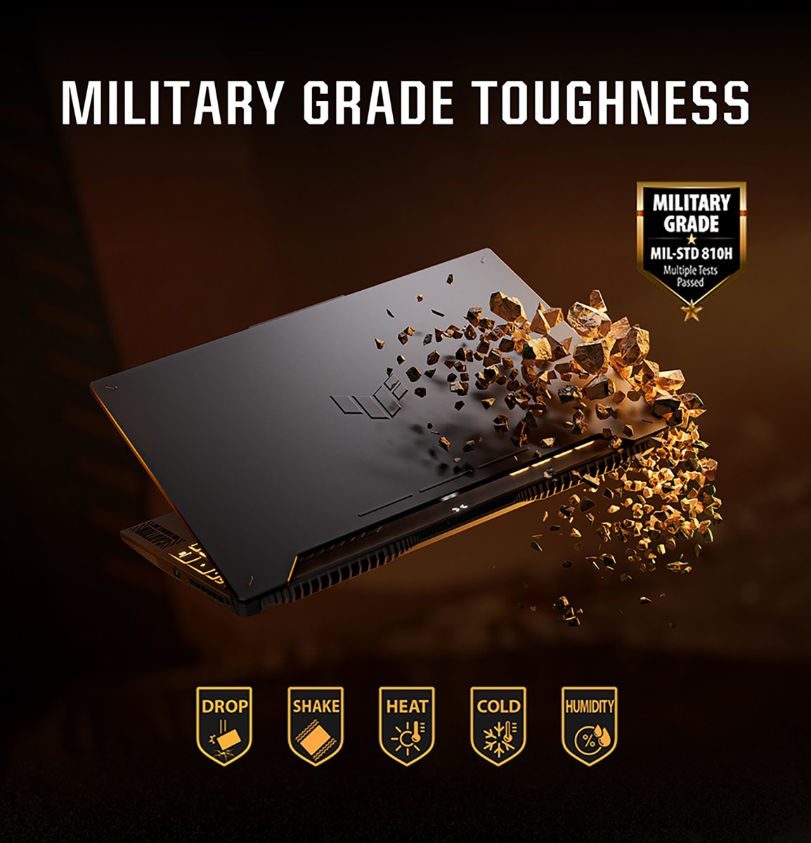 ASUS TUF Gaming F15 FX507VV-LP148W Intel® Core™ i7 i7-13620H Laptop 39.6 cm (15.6") Full HD 16 GB DDR5-SDRAM 1 TB SSD NVIDIA GeForce RTX 4060 Wi-Fi 6 (802.11ax) Windows 11 Home Black, Grey - Image 8