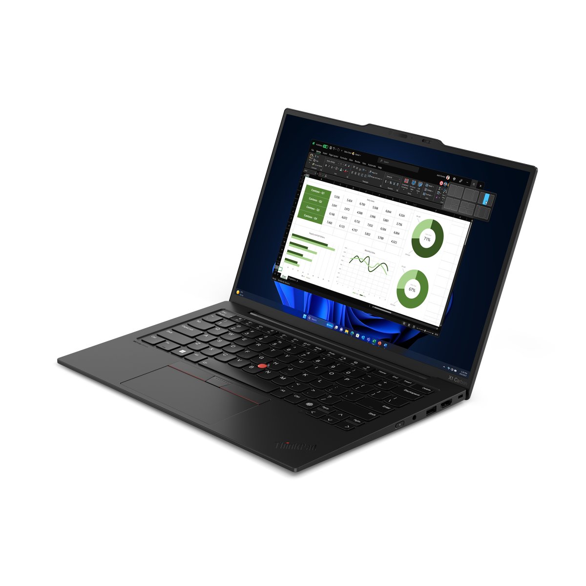 Lenovo ThinkPad X1 Carbon Gen 12 Intel Core Ultra 5 125U Laptop 35.6 cm (14") WUXGA 16 GB LPDDR5x-SDRAM 512 GB SSD Wi-Fi 6E (802.11ax) Windows 11 Pro English Black - Image 4