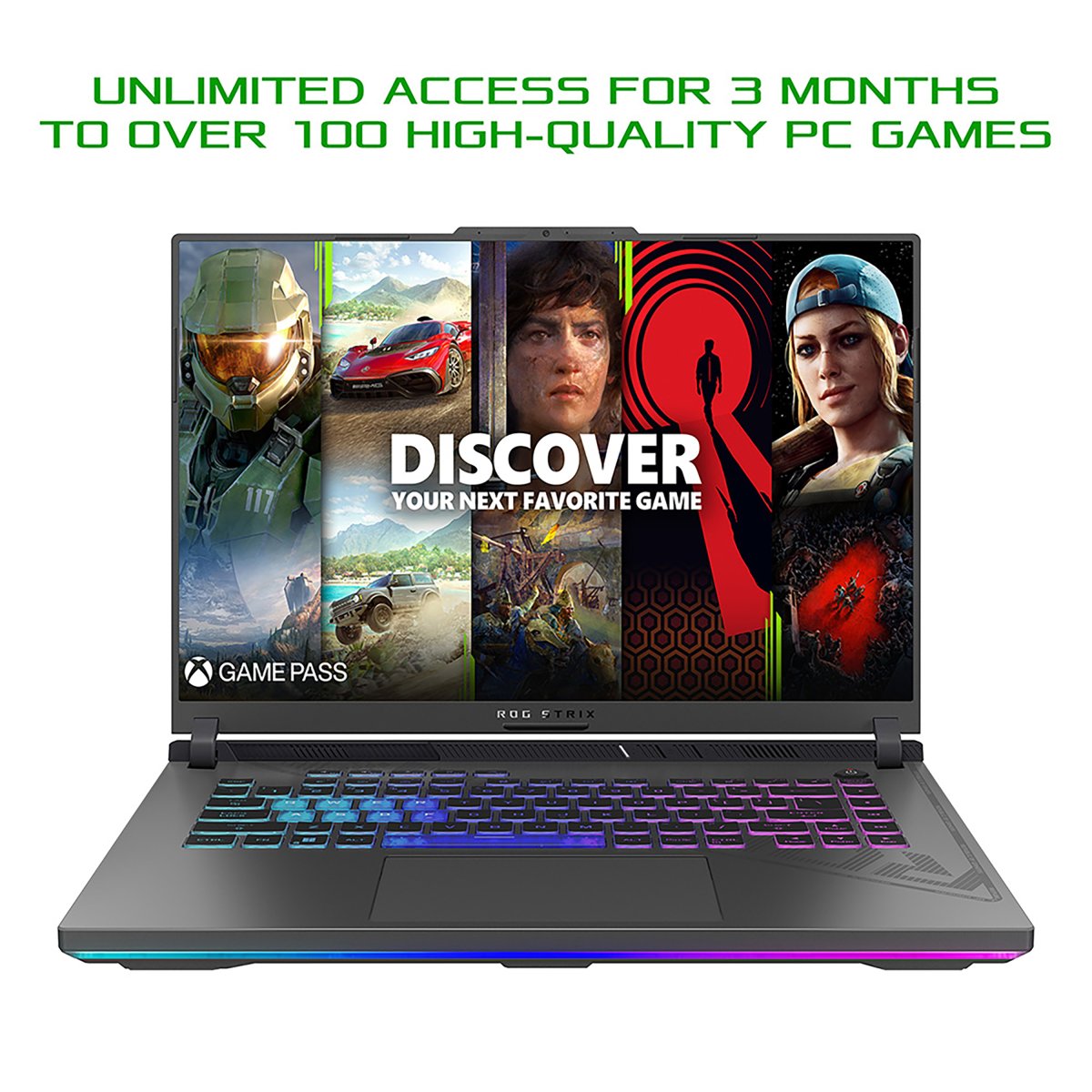 ASUS ROG Strix G16 G614JV-N3153W Intel® Core™ i7 i7-13650HX Laptop 40.6 cm (16") WUXGA 16 GB DDR5-SDRAM 1 TB SSD NVIDIA GeForce RTX 4060 Wi-Fi 6E (802.11ax) Windows 11 Home Black, Green, Grey - Image 9