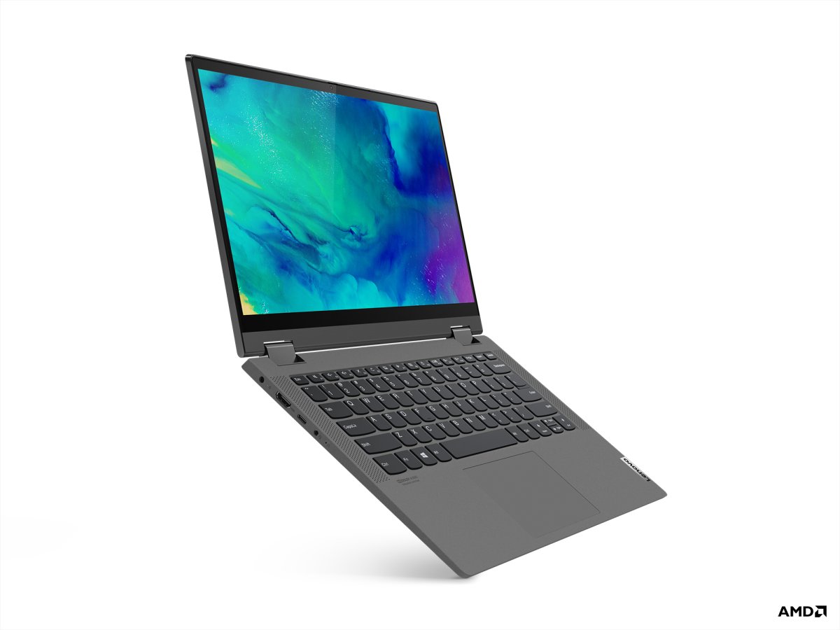 Lenovo IdeaPad Flex 5 14ARE05 AMD Ryzen™ 3 4300U Hybrid (2-in-1) 35.6 cm (14") Touchscreen Full HD 4 GB DDR4-SDRAM 128 GB SSD Wi-Fi 5 (802.11ac) Windows 10 Home in S mode Graphite, Grey - Image 2