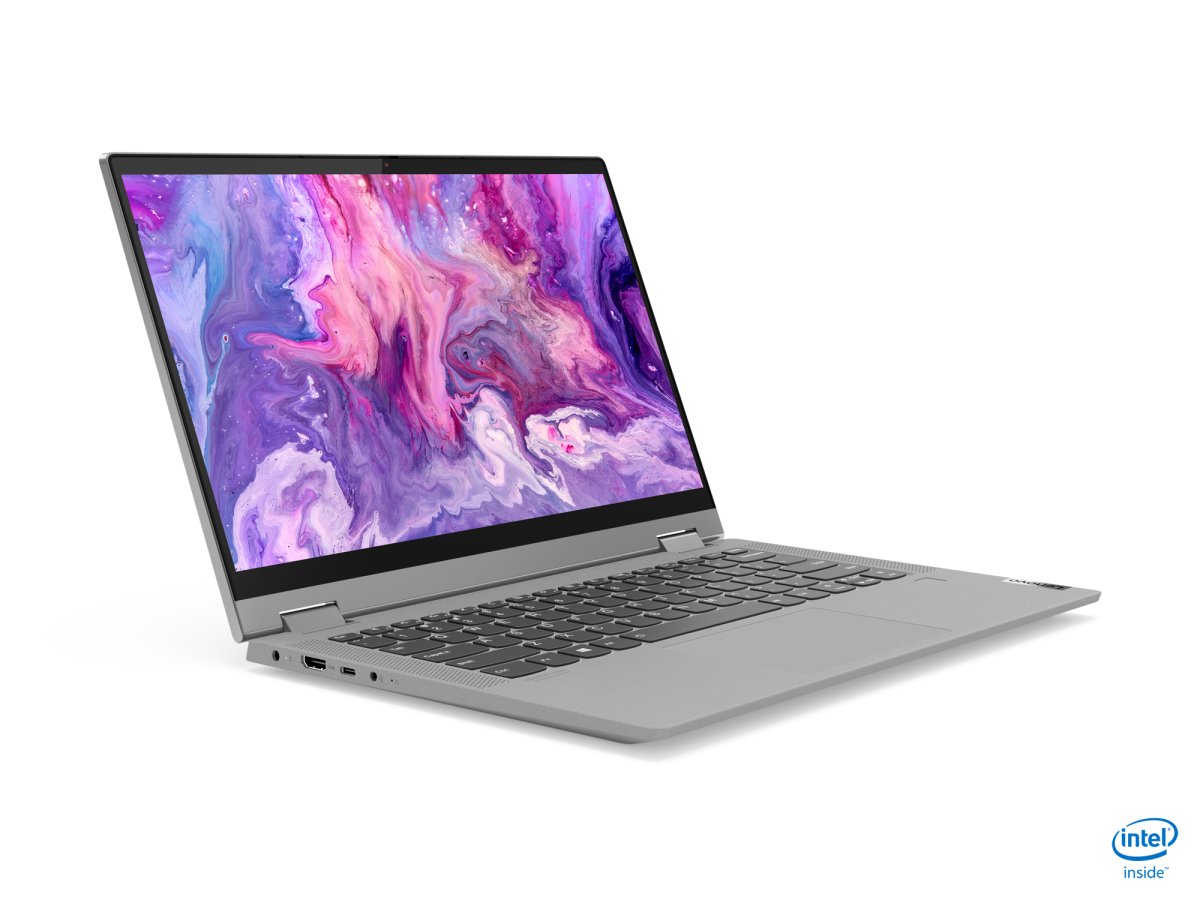 Lenovo IdeaPad Flex 5 14IIL05 Intel® Core™ i5 i5-1035G1 Hybrid (2-in-1) 35.6 cm (14") Touchscreen Full HD 8 GB DDR4-SDRAM 256 GB SSD Wi-Fi 6 (802.11ax) Windows 10 Home in S mode Grey, Platinum - Image 10