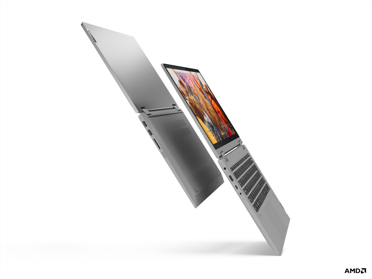 Lenovo IdeaPad Flex 5 14ALC05 AMD Ryzen™ 7 5700U Hybrid (2-in-1) 35.6 cm (14") Touchscreen Full HD 8 GB DDR4-SDRAM 512 GB SSD Wi-Fi 6 (802.11ax) Windows 10 Home in S mode UK English Grey, Platinum - Image 6