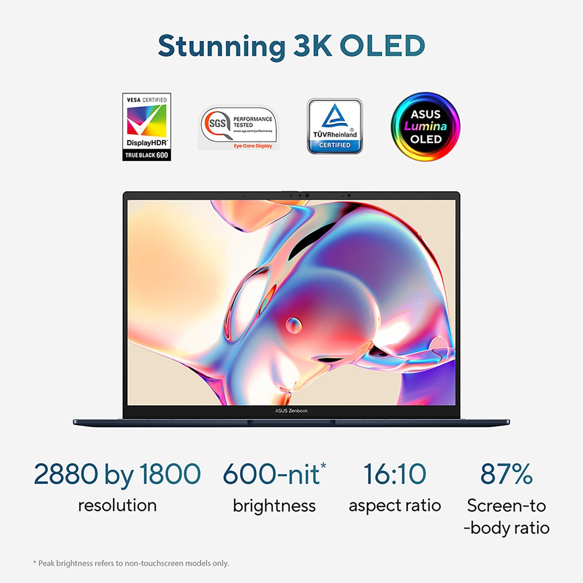 ASUS Zenbook 14 OLED UX3405MA-PZ306W Intel Core Ultra 9 185H Laptop 35.6 cm (14") Touchscreen 3K 32 GB LPDDR5x-SDRAM 1 TB SSD Wi-Fi 6E (802.11ax) Windows 11 Home Blue - Image 7