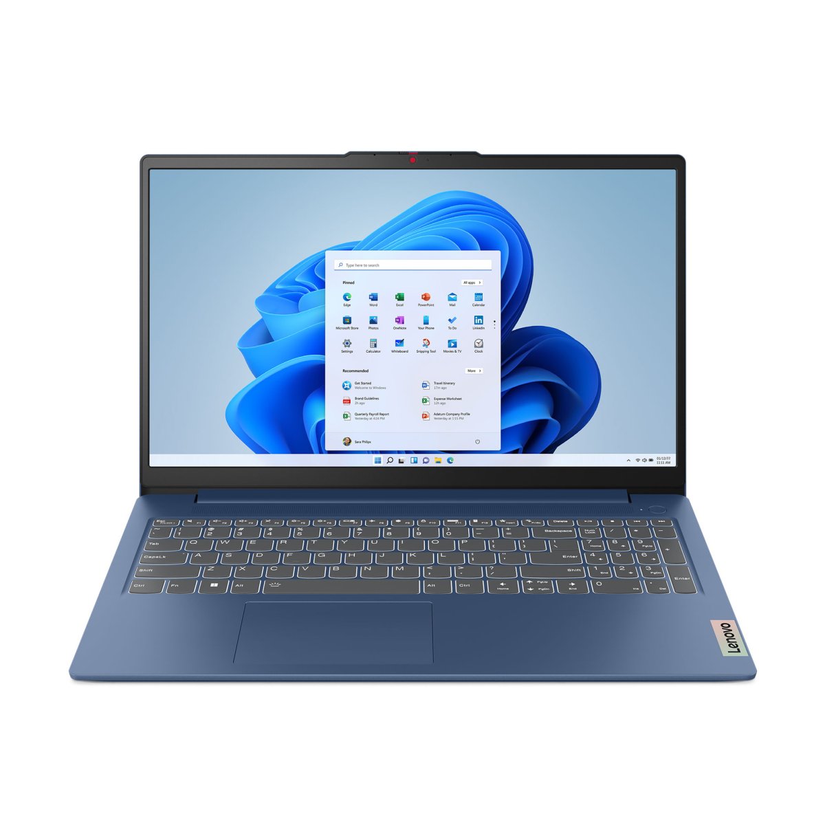 Lenovo IdeaPad Slim 3 16IRU8 Intel® U U300 Laptop 40.6 cm (16") WUXGA 4 GB LPDDR5-SDRAM 128 GB Flash Wi-Fi 6 (802.11ax) Windows 11 Home in S mode UK English Blue - Image 2