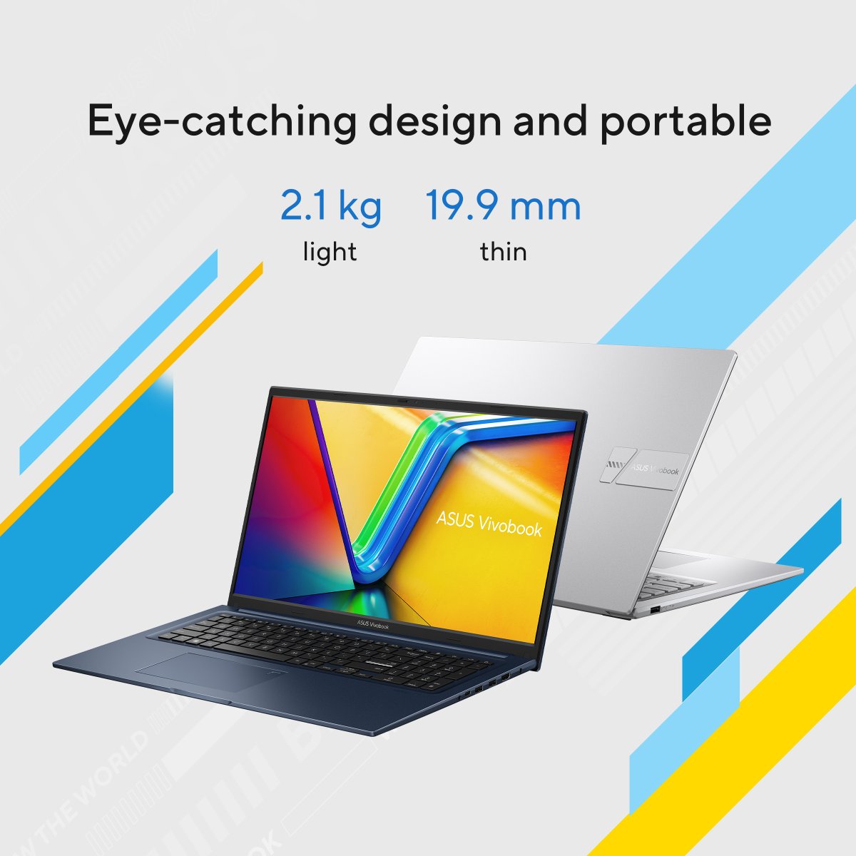 ASUS Vivobook 17 X1704ZA-AU020W Intel® Core™ i5 i5-1235U Laptop 43.9 cm (17.3") Full HD 8 GB DDR4-SDRAM 512 GB SSD Wi-Fi 5 (802.11ac) Windows 11 Home Silver - Image 19