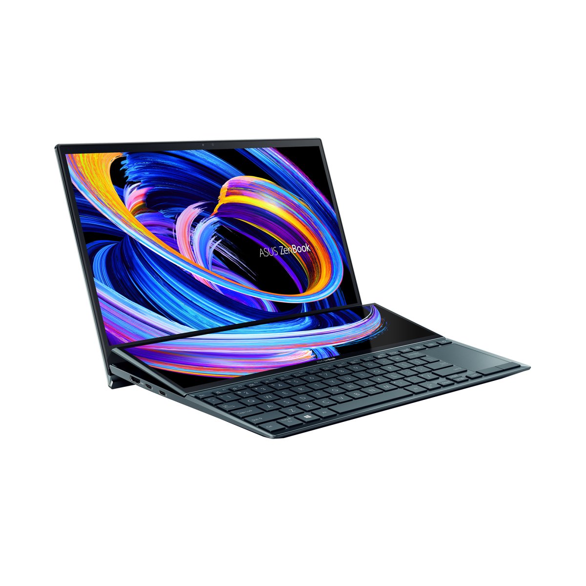 ASUS Zenbook Duo 14 UX482EGR-HY368W Intel® Core™ i7 i7-1195G7 Laptop 35.6 cm (14") Touchscreen Full HD 16 GB LPDDR4x-SDRAM 512 GB SSD NVIDIA GeForce MX450 Wi-Fi 6 (802.11ax) Windows 11 Home Blue - Image 2
