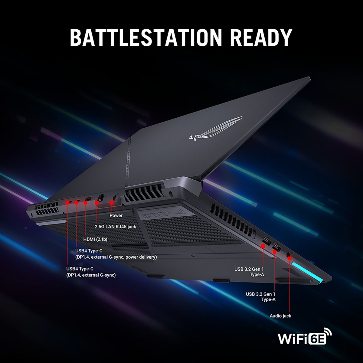 ASUS ROG Strix SCAR 17 G733PZ-LL002W AMD Ryzen™ 9 7945HX Laptop 43.9 cm (17.3") Wide Quad HD 32 GB DDR5-SDRAM 1 TB SSD NVIDIA GeForce RTX 4080 Wi-Fi 6E (802.11ax) Windows 11 Home Black - Image 12