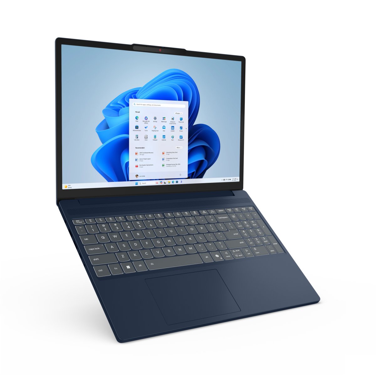 Lenovo IdeaPad Slim 3 15ARP10 AMD Ryzen™ 5 Laptop 38.9 cm (15.3") WUXGA 16 GB DDR5-SDRAM 1 TB SSD Wi-Fi 7 (802.11be) Windows 11 Home in S mode English Blue - Image 2