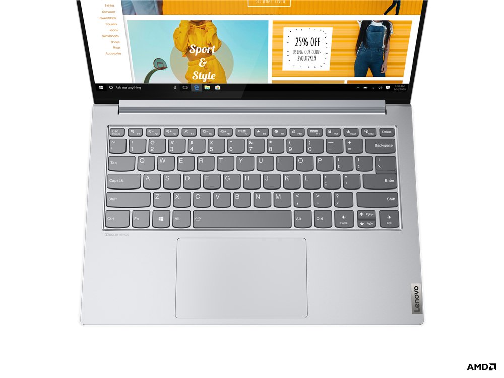 Lenovo Yoga Slim 7 Pro 14ACH5 AMD Ryzen™ 7 5800H Laptop 35.6 cm (14") 2.2K 16 GB DDR4-SDRAM 512 GB SSD Wi-Fi 6 (802.11ax) Windows 11 Home UK English Silver