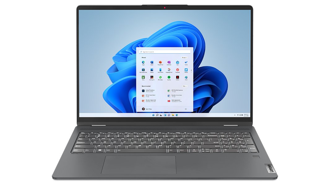 Lenovo IdeaPad Flex 5 16IAU7 Intel® Core™ i5 i5-1235U Hybrid (2-in-1) 40.6 cm (16") Touchscreen WUXGA 8 GB LPDDR4x-SDRAM 256 GB SSD Wi-Fi 6 (802.11ax) Windows 11 Home in S mode UK English Grey