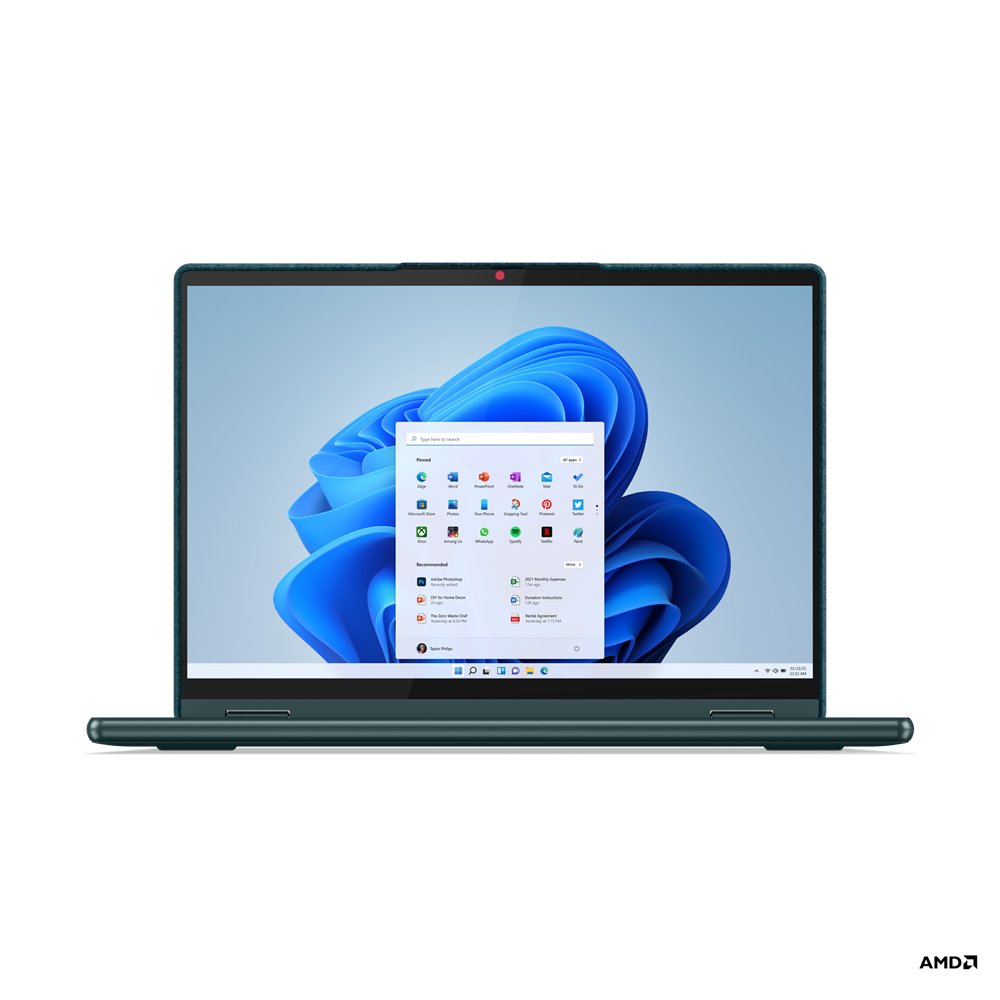Lenovo Yoga 6 13ALC7 AMD Ryzen™ 7 5700U Hybrid (2-in-1) 33.8 cm (13.3") Touchscreen WUXGA 16 GB LPDDR4x-SDRAM 512 GB SSD Wi-Fi 6 (802.11ax) Windows 11 Home UK English Teal - Image 10