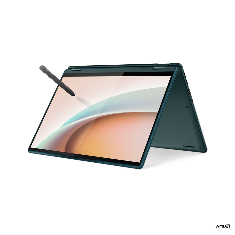 Lenovo Yoga 6 13ALC7 AMD Ryzen™ 7 5700U Hybrid (2-in-1) 33.8 cm (13.3") Touchscreen WUXGA 16 GB LPDDR4x-SDRAM 512 GB SSD Wi-Fi 6 (802.11ax) Windows 11 Home UK English Teal