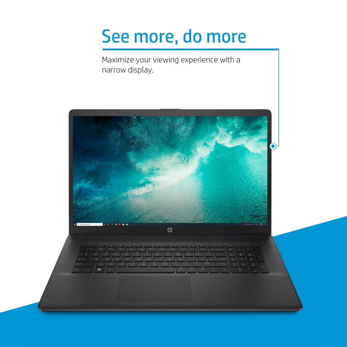 HP 17-cn0104na Intel® Pentium® Silver N5030 Laptop 43.9 cm (17.3") Full HD 4 GB DDR4-SDRAM 128 GB SSD Wi-Fi 5 (802.11ac) Windows 11 Home in S mode Black - Image 5