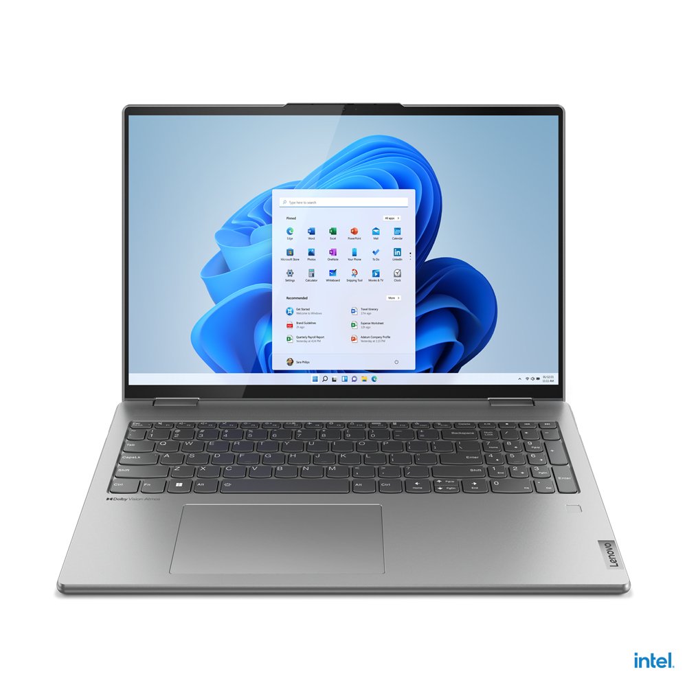 Lenovo Yoga 7 16IAP7 Intel® Core™ i5 i5-1240P Hybrid (2-in-1) 40.6 cm (16") Touchscreen WQXGA 8 GB LPDDR5-SDRAM 256 GB SSD Wi-Fi 6E (802.11ax) Windows 11 Home UK English Grey - Image 2