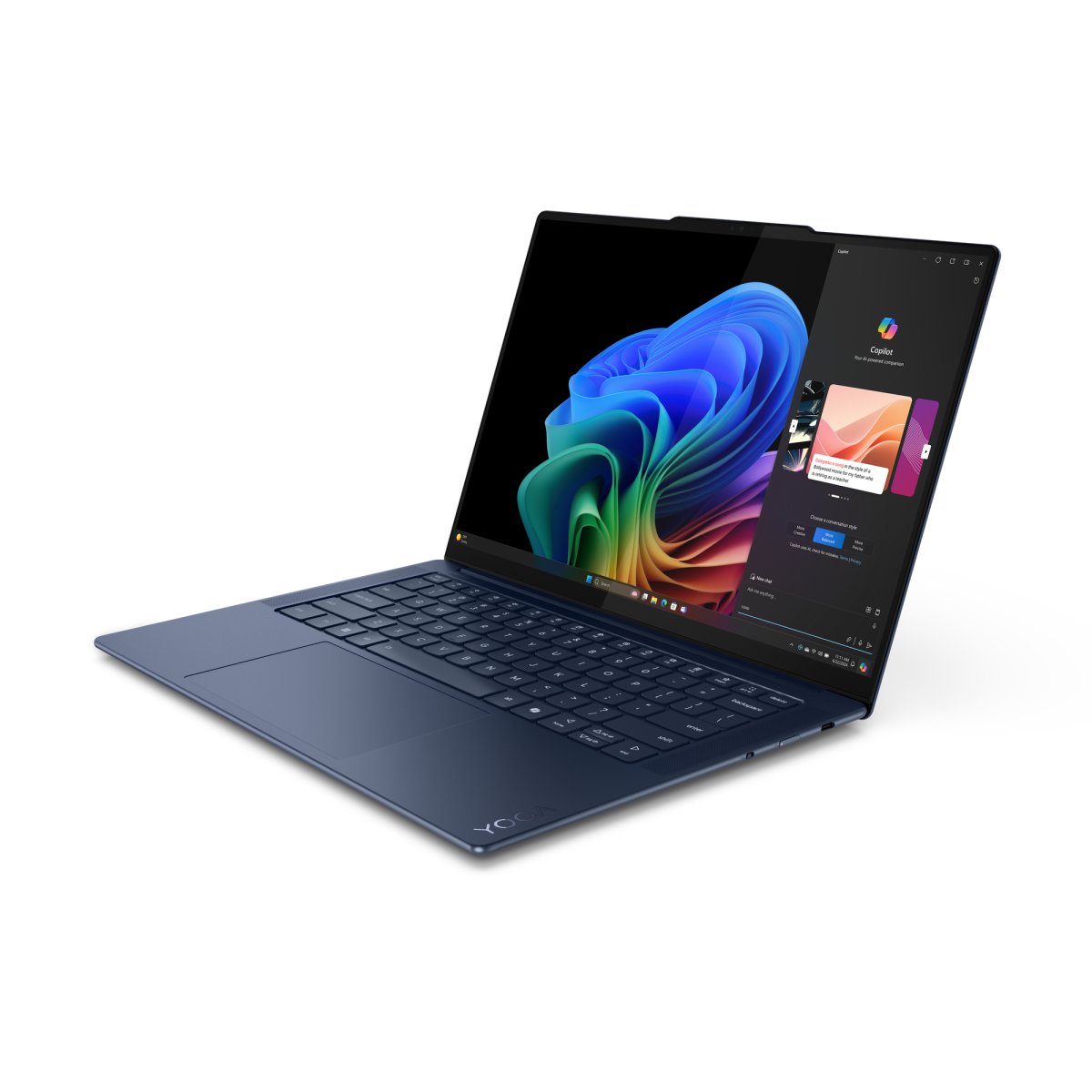 Lenovo Yoga Slim 7 14Q8X9 Copilot+ PC Snapdragon X1E-78-100 Laptop 36.8 cm (14.5") Touchscreen 3K 32 GB LPDDR5x-SDRAM 1 TB SSD Wi-Fi 7 (802.11be) Windows 11 Home English Blue - Image 14