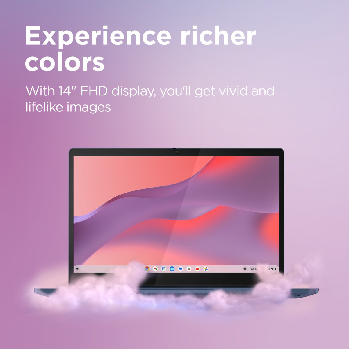 Lenovo IdeaPad Slim 3 Chrome 14M868 MediaTek Kompanio 520 Chromebook 14" Full HD 8 GB LPDDR4x-SDRAM 128 GB eMMC Wi-Fi 6 (802.11ax) ChromeOS UK English Blue - Image 4