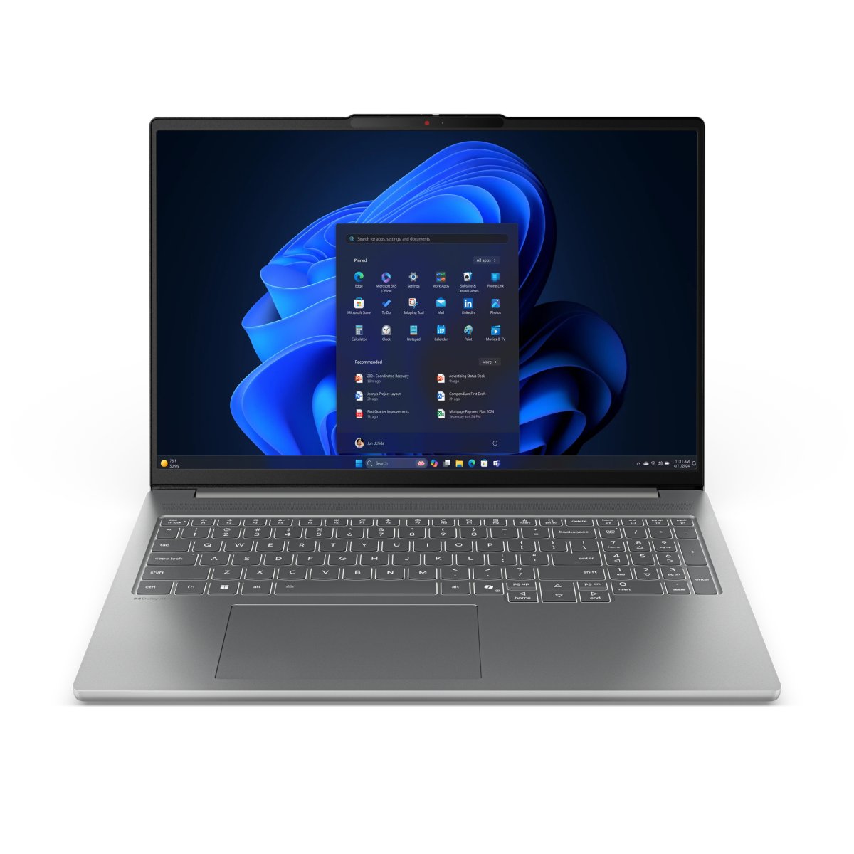 Lenovo IdeaPad Pro 5 16IAH10 Intel Core Ultra 7 255H Laptop 40.6 cm (16") 2.8K 16 GB LPDDR5x-SDRAM 1 TB SSD NVIDIA® GeForce RTX™ 5050 Wi-Fi 7 (802.11be) Windows 11 Home English Grey