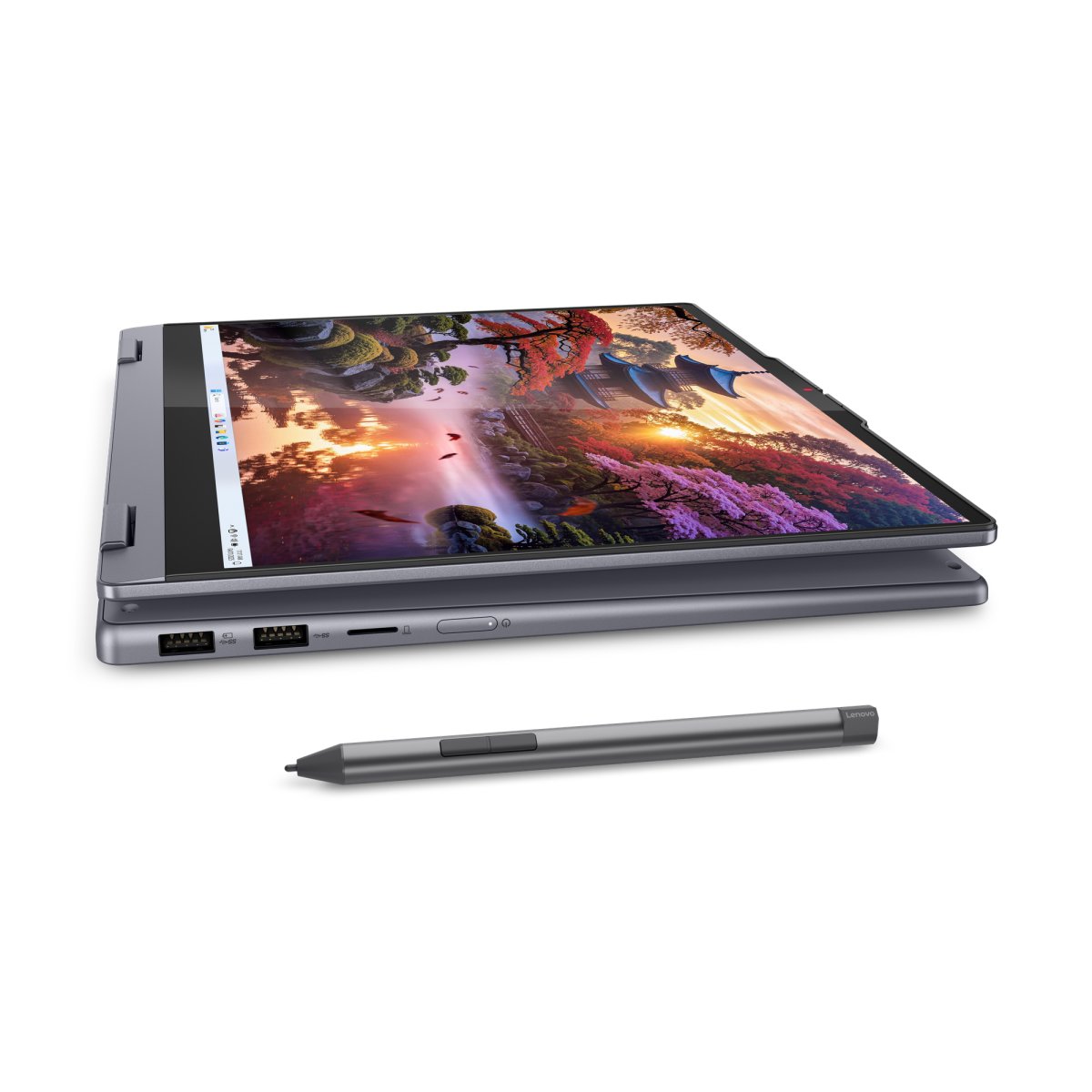 Lenovo IdeaPad 5 2-in-1 14AKP10 Copilot+ PC AMD Ryzen™ AI 5 340 Hybrid (2-in-1) 35.6 cm (14") Touchscreen WUXGA 16 GB LPDDR5x-SDRAM 512 GB SSD Wi-Fi 7 (802.11be) Windows 11 Home English Grey - Image 14