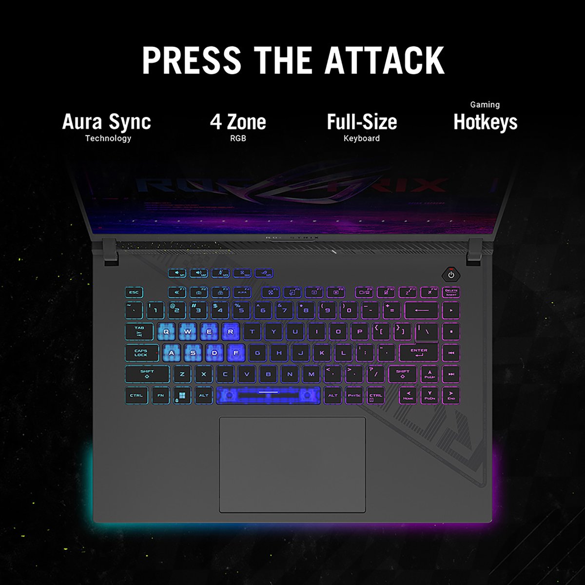 ASUS ROG Strix G16 G614JV-N3153W Intel® Core™ i7 i7-13650HX Laptop 40.6 cm (16") WUXGA 16 GB DDR5-SDRAM 1 TB SSD NVIDIA GeForce RTX 4060 Wi-Fi 6E (802.11ax) Windows 11 Home Black, Green, Grey - Image 13