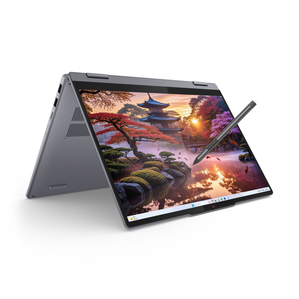 Lenovo IdeaPad 5 2-in-1 14AKP10 Copilot+ PC AMD Ryzen™ AI 5 340 Hybrid (2-in-1) 35.6 cm (14") Touchscreen WUXGA 16 GB LPDDR5x-SDRAM 512 GB SSD Wi-Fi 7 (802.11be) Windows 11 Home English Grey - Image 10