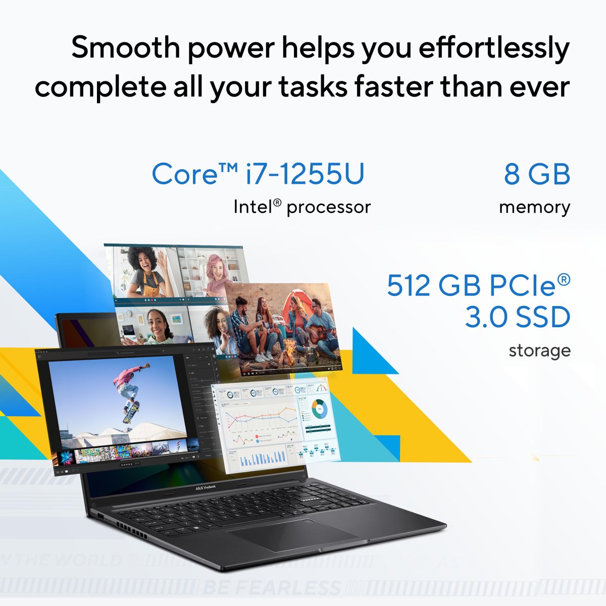 ASUS Vivobook 16 X1605ZA-MB116W Intel® Core™ i7 i7-1255U Laptop 40.6 cm (16") WUXGA 8 GB DDR4-SDRAM 512 GB SSD Wi-Fi 6 (802.11ax) Windows 11 Home Silver - Image 6