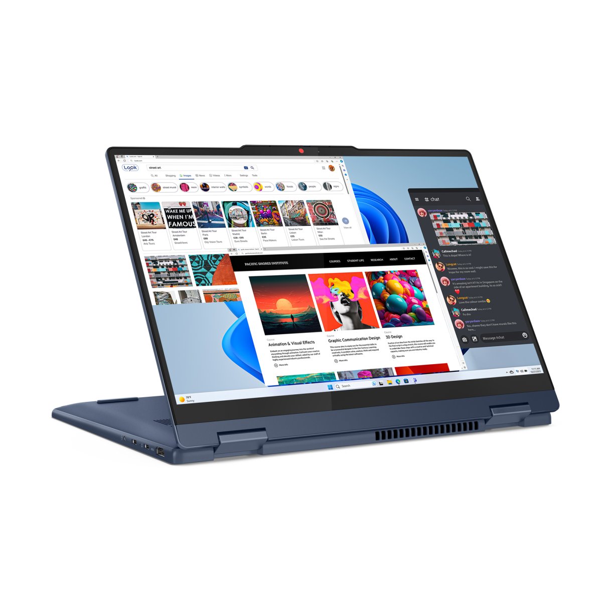 Lenovo IdeaPad 5 2-in-1 14IRH9 Intel® Core™ i7 i7-13620H Hybrid (2-in-1) 35.6 cm (14") Touchscreen WUXGA 16 GB LPDDR5x-SDRAM 1 TB SSD Wi-Fi 6 (802.11ax) Windows 11 Home English Blue - Image 9