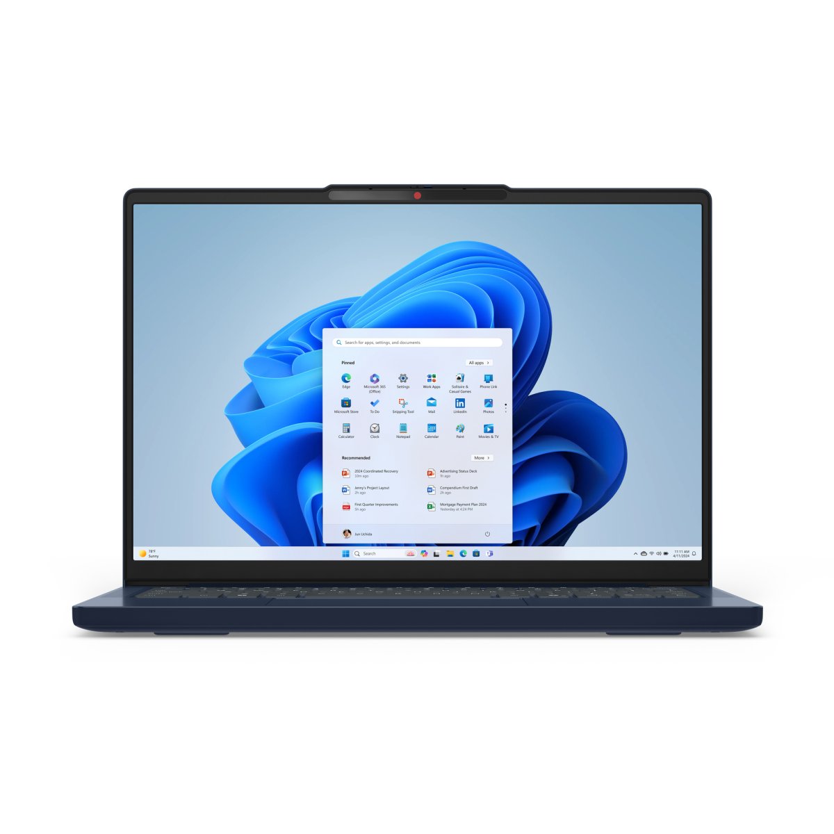 Lenovo IdeaPad Slim 3 14ARP10 AMD Ryzen™ 7 Laptop 35.6 cm (14") WUXGA 8 GB DDR5-SDRAM 512 GB SSD Wi-Fi 7 (802.11be) Windows 11 Home in S mode English Blue - Image 6
