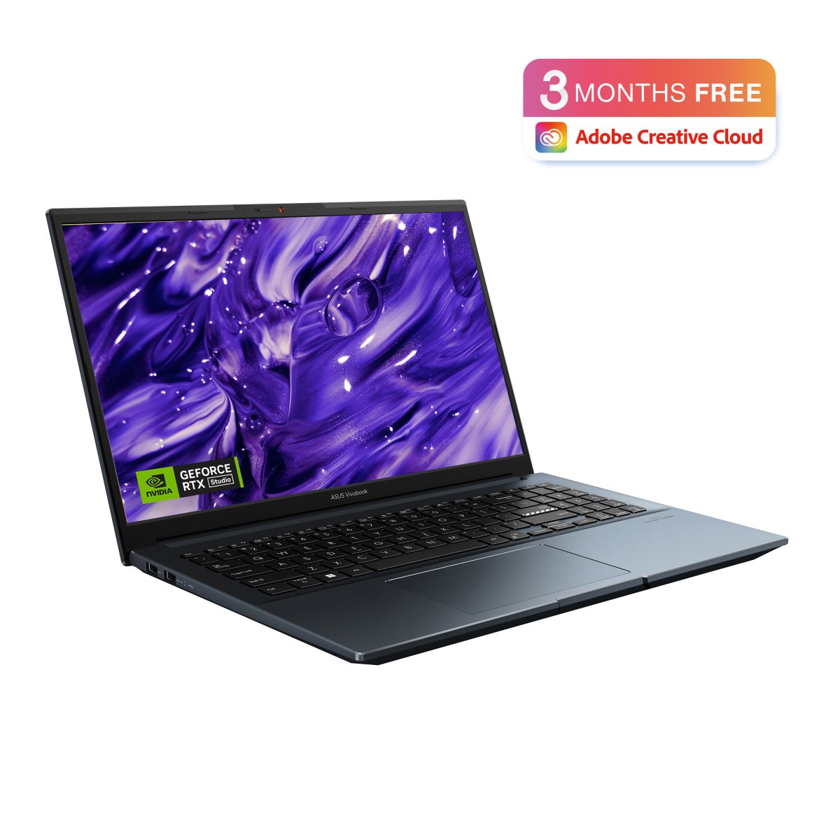 ASUS Vivobook Pro 15 M6500RE-HN063W AMD Ryzen™ 7 6800H Laptop 39.6 cm (15.6") Full HD 16 GB LPDDR5-SDRAM 512 GB SSD NVIDIA GeForce RTX 3050 Ti Wi-Fi 6E (802.11ax) Windows 11 Home Blue - Image 2